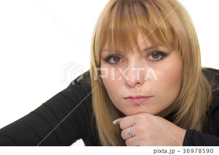 Beautiful serious woman 36978590