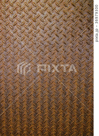 錆びた鉄板の写真素材