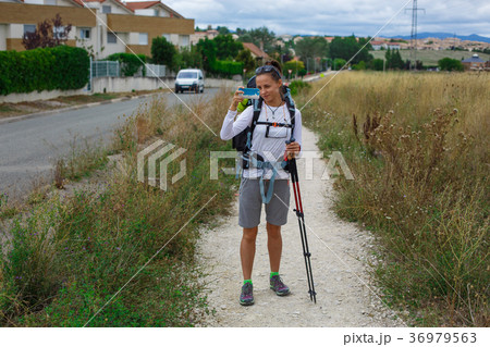 Girl trekker in campaign Girl trekker in campaign 36979563