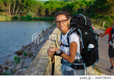 Girl trekker in campaign Girl trekker in campaign 36979604