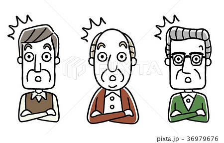 シニア男性：驚く 36979676