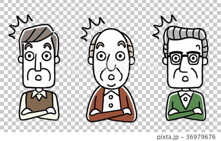 シニア男性：驚く 36979676