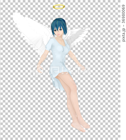 かわいい天使　フェアリー　妖精　perming2DCGイラスト素材 36980069