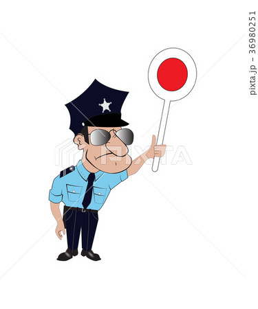 Vector image of a cop 36980251