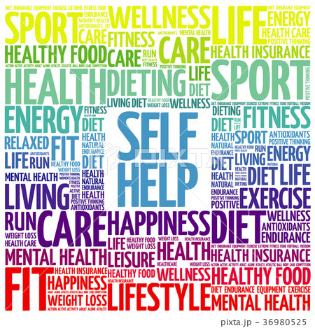 Self Help word cloud background 36980525