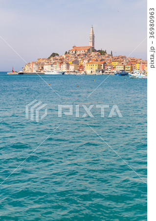 Panoramic view on old town Rovinj, Croatia. 36980963