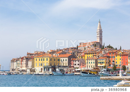 Panoramic view on old town Rovinj, Croatia. 36980968