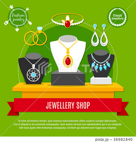 Jewelry Shop Composition 36982840