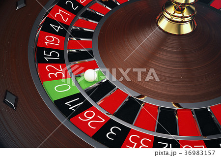 3D Rendering Casino Roulette concept. Gambling 36983157