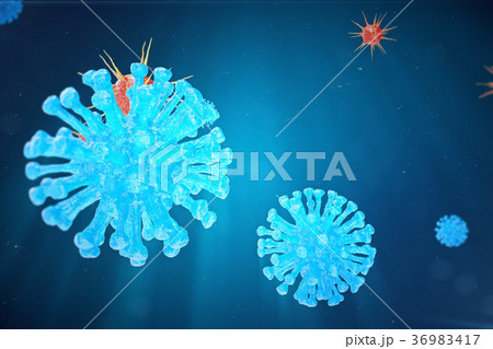 3d Illustration, Hepatitis, H1N1, HIV, FLU, AIDS 36983417