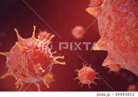 3d illustration of Influenza Virus H1N1. Swine Flu 36983652