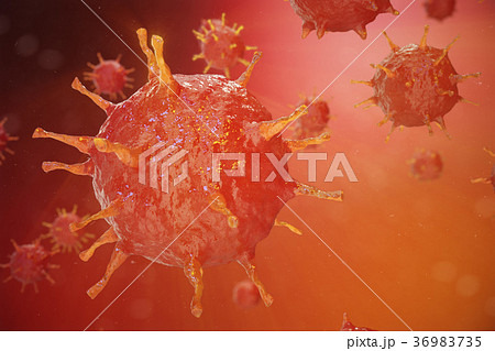 3d illustration of Influenza Virus H1N1. Swine Flu 3d illustration of Influenza Virus H1N1. Swine Flu 36983735