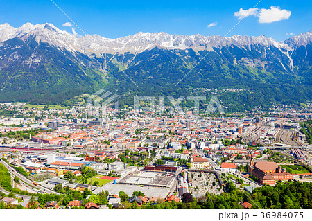 Innsbruck aerial panoramic view 36984075