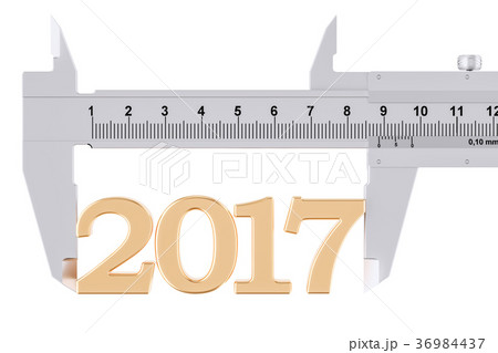 Vernier caliper with 2017, analysis of year 36984437
