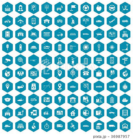 100 navigation icons sapphirine violet 36987957