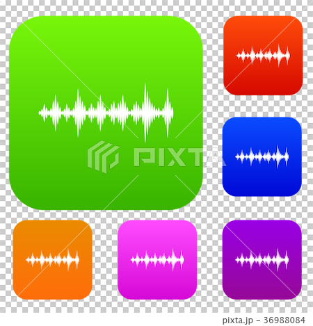 Music sound waves set collection Music sound waves set collection 36988084