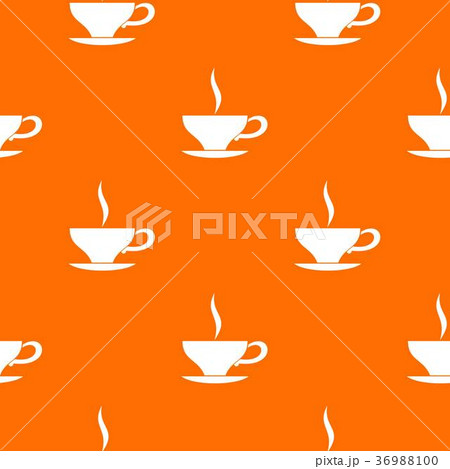 Cup of tea pattern seamless 36988100