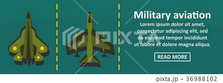Military aviation banner horizontal concept 36988102