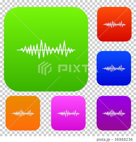 Music sound waves set collection 36988236