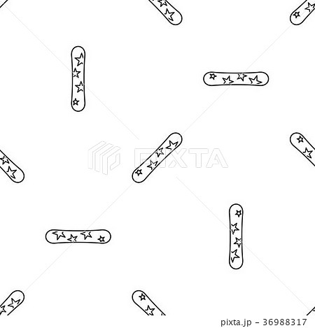 Snowboard pattern seamless black 36988317