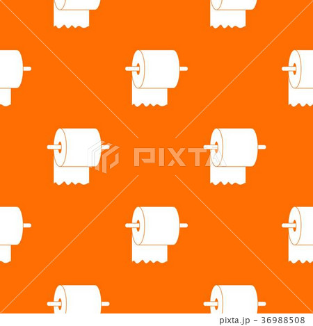 Roll of toilet paper on holder pattern seamless 36988508