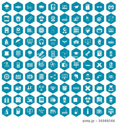 100 printer icons sapphirine violet 36988566