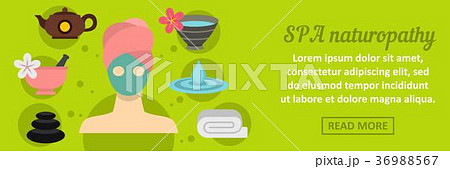 Spa naturopathy banner horizontal concept Spa naturopathy banner horizontal concept 36988567