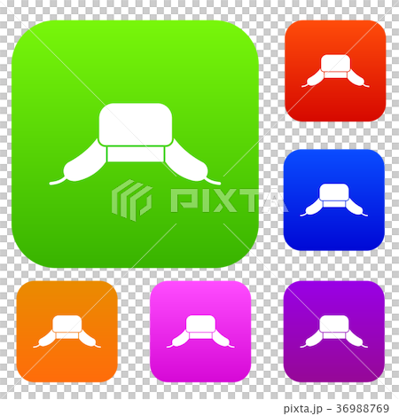 Hat with ear flaps set collection 36988769