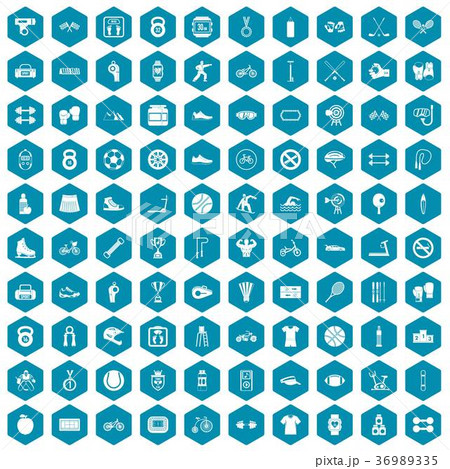 100 sport icons sapphirine violet 36989335