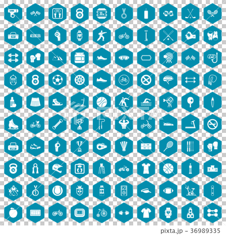 100 sport icons sapphirine violet 36989335