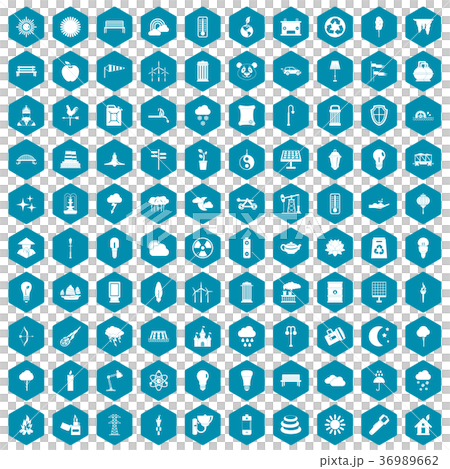 100 street lighting icons sapphirine violet 36989662