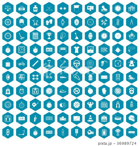 100 stopwatch icons sapphirine violet 36989724