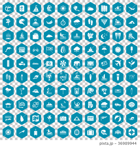 100 surfing icons sapphirine violet 36989944