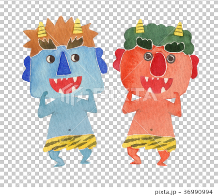 Setsubun oni watercolor illustration - Stock Illustration [36990994 ...