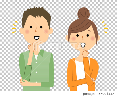 若いカップル 　気付く 36991332