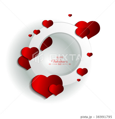Light design with a silhouette of hearts and a 36991795