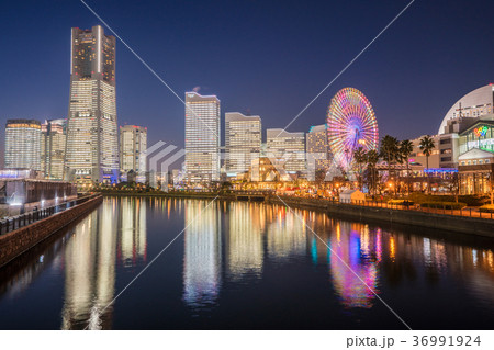 万国橋からの横浜夜景 万国橋からの横浜夜景 36991924