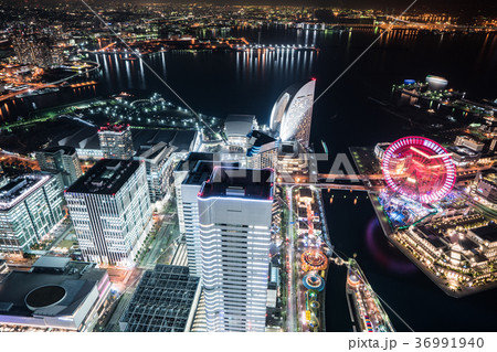 スカイガーデンからの横浜夜景 スカイガーデンからの横浜夜景 36991940