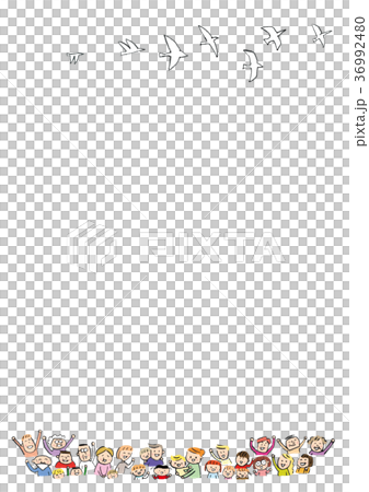 集團和平鴿子幸福的微笑喜悅 36992480