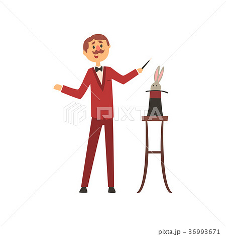 Man performing focus with rabbit appearing from 36993671
