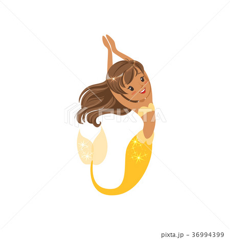 Beautiful little mermaid swimming underwater Beautiful little mermaid swimming underwater 36994399