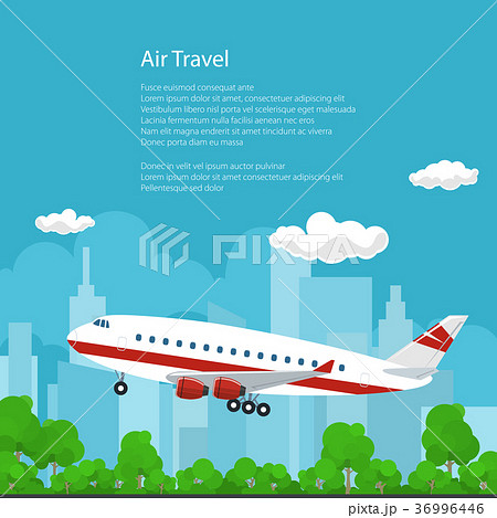 Poster Airplane Flies to the West 36996446