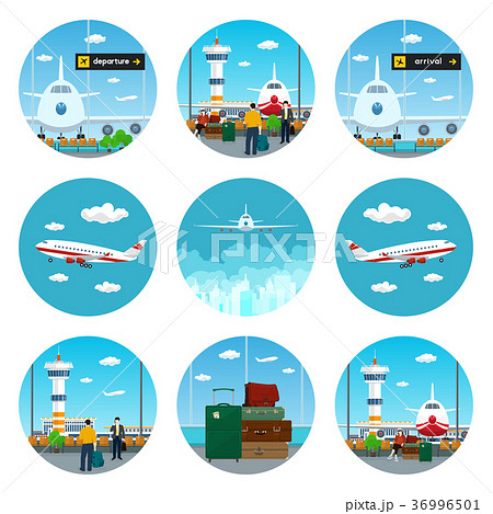 Set of Airport Icons Set of Airport Icons 36996501