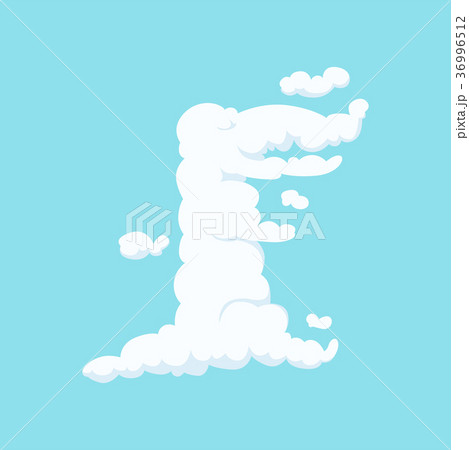 Funny cloud in form of crocodile. Children 36996512