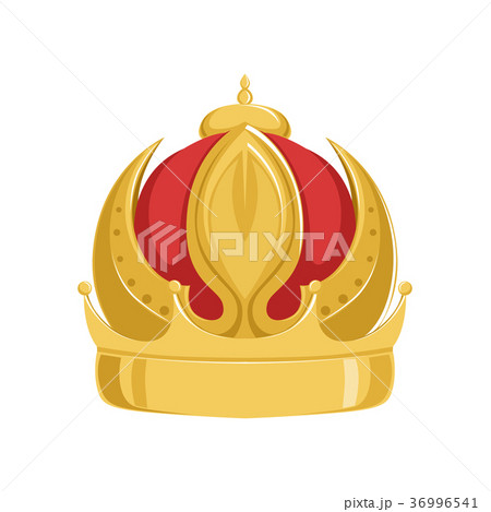 Golden emperor ancient crown with red velvet 36996541