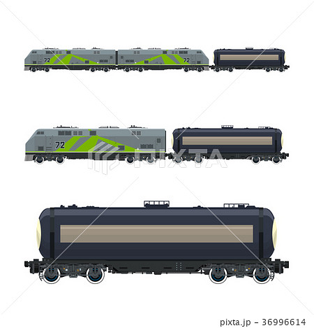 Green Locomotive with Railway Tank Car Green Locomotive with Railway Tank Car 36996614