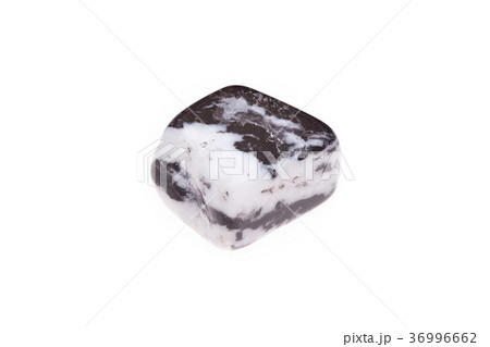 Argillite mineral zebra stone, isolated on white Argillite mineral zebra stone, isolated on white 36996662