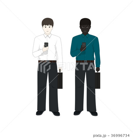 Two Businessmen with Phones 36996734