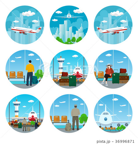 Set of Airport Icons 36996871