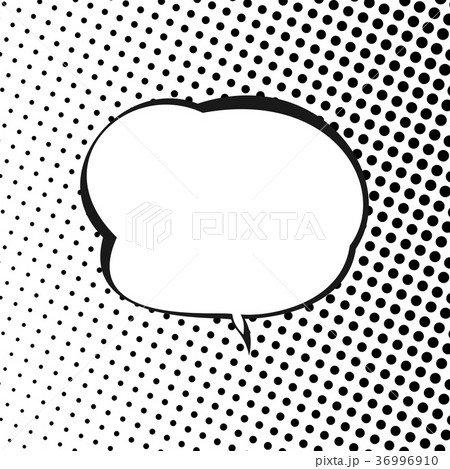 Speech Bubble on Halftone Background 36996910